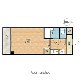 メゾンアイーシャ【8階】の間取り