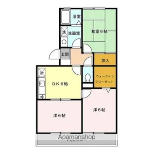 ハイカムールST【2階】の間取り