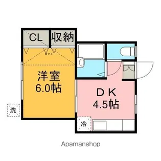 スィート若葉【1階】の間取り