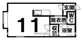 キャステール愛国【2階】の間取り