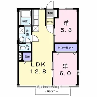 マリンシティSHIODA C【2階】の間取り