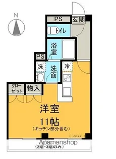 WELL塩尻【105号室】の間取り