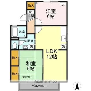 エスペランサ平野 A棟【2階】の間取り