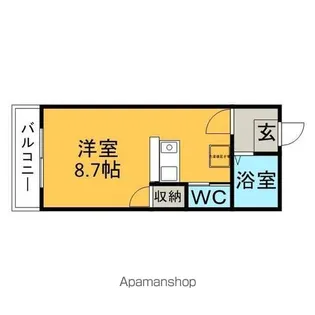 日高ハイツ【202号室】の間取り