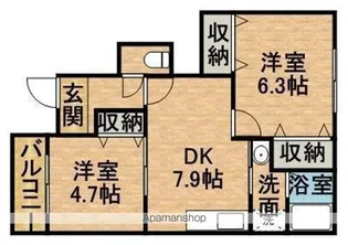 マウルール【1階】の間取り