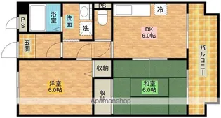デュアラ【402号室】の間取り