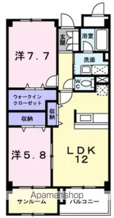 シャトー グラース【2階】の間取り