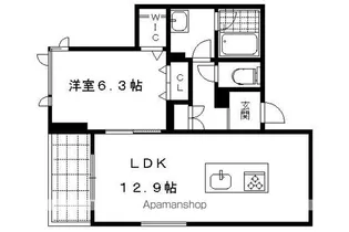 シャーメゾン中御門【302号室】の間取り