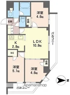ツインズ国立Ⅰ【2階】の間取り