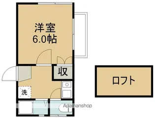 アップルハウス銀杏町B【101号室】の間取り