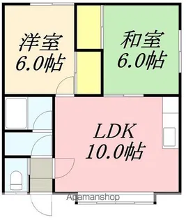 コーポ伊藤2号【1F右号室】の間取り
