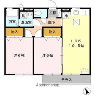 リヴェール文【1階】の間取り