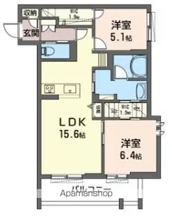 ノストロ レガーメ【206号室】の間取り