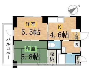小宮山ビル【301号室】の間取り
