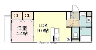 BLESSED LIFE花京院【1階】の間取り