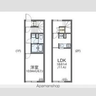 レオネクストブルーブランシェ【1階】の間取り