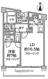 ファインステージ新横浜【107号室】の間取り
