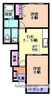 プラシードⅡ【1階】の間取り