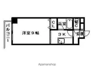コスモス東札幌【8階】の間取り
