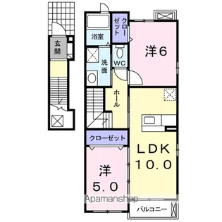 グリーン フォレスト【2階】の間取り