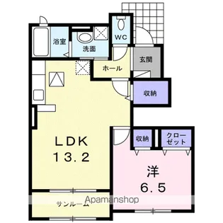 クローヴ・アヴェニュー・M Ⅲ【1階】の間取り