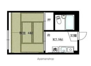 あかねコーポ【2階】の間取り