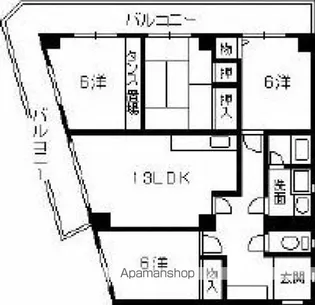 セントラル古江【301号室】の間取り