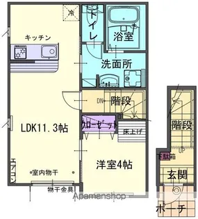 WICKⅡ【202号室】の間取り