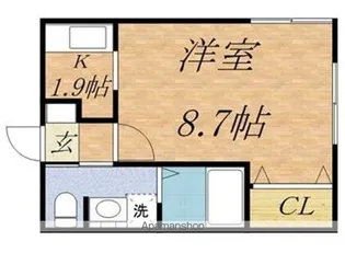 GRANDIR北大前【405号室】の間取り