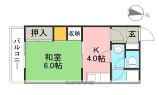 サンハイツⅡ【2階】の間取り