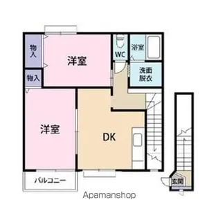 クレストール羽鳥【2階】の間取り