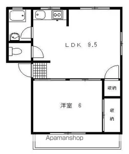 長浜マンション【7号室】の間取り