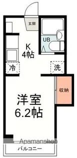 スカイハイツA【203号室】の間取り