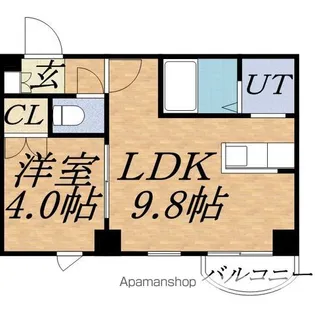 ロイヤルリバー【7階】の間取り