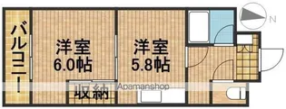 プリメーラ富塚【2階】の間取り