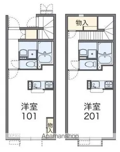レオネクストモンテリマール【1階】の間取り