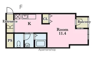 エルミナEEビルディング【803号室】の間取り