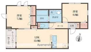 東京都杉並区方南1丁目【アパート】の間取り