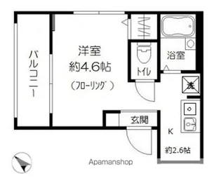 MELDIA池袋【2階】の間取り