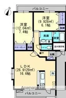 スカールシンセイⅡ【2階】の間取り