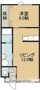 シャトーパークサイド【102号室】の間取り