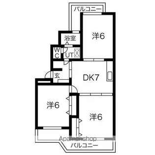 シエラ光が丘【C303号室】の間取り
