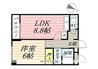 サンハイツ【302号室】の間取り