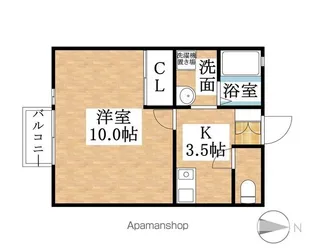 ラフィネ粧【2階】の間取り