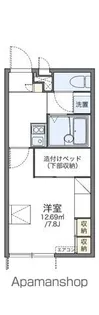 レオパレスジョイ大井【107号室】の間取り