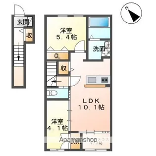 ベルディウム【2階】の間取り