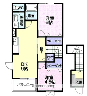 サンホワイト【2階】の間取り