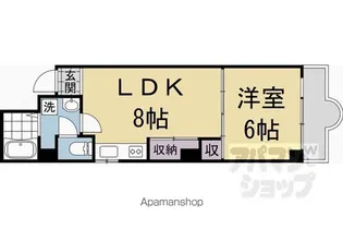 フルール梅小路【202号室】の間取り