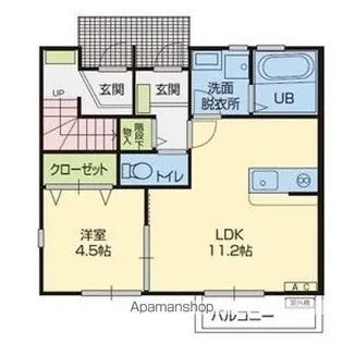 パスト・レガーロ【1階】の間取り