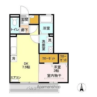 キャッスルロック【2階】の間取り